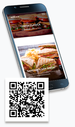 Carta digital con QR